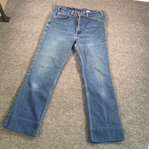 Vintage Levis 517 Orange Tab Bootcut Jeans Mens 33x32 Blue Made in USA 80s